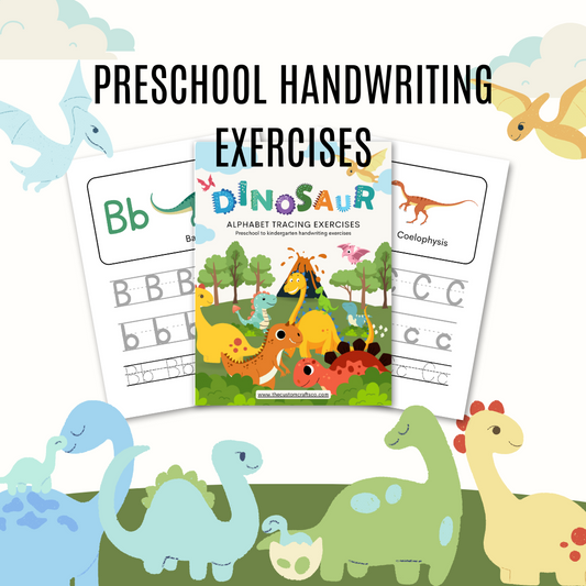 Dinosaur Alphabet Tracing Exercise For Kids