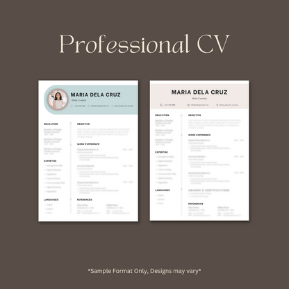 Portfolio, Cover letter and Updating CV/Resume