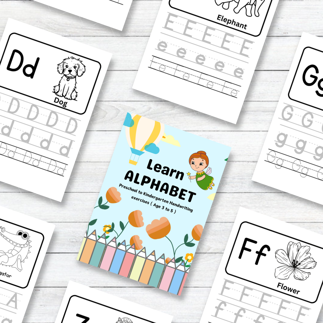Kids & Toddlers: Alphabet Tracing Exercises Worksheet
