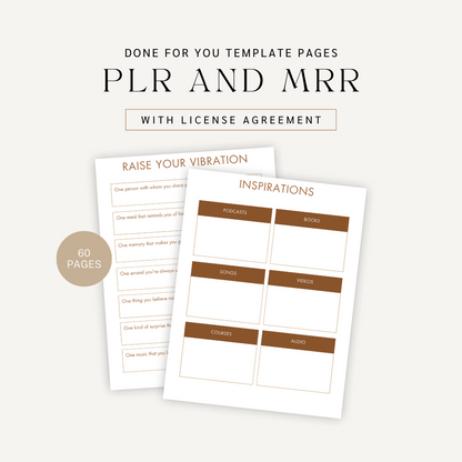 Done For You: Manifestation Planner with PLR & MRR License