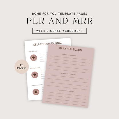 Done For You: Self Love Planner with PLR & MRR License