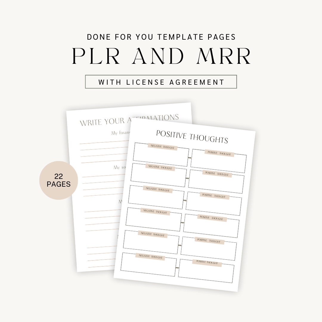 Done For You: A Journal For Introverts with PLR & MRR License