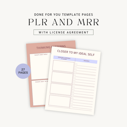 Done For You: Personal Growth Planner with PLR & MRR License