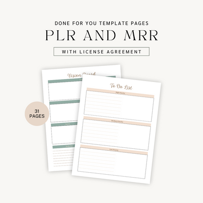 Done For You: Life Planner ver. 2 with PLR & MRR License