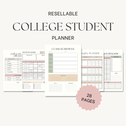 Done For You: College Student Planner with PLR and MRR License