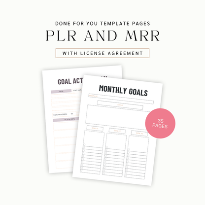 Done For You: Goal Planner with PLR & MRR License