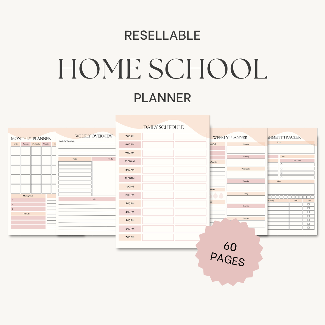 Done For You: Home School Planner with PLR and MRR License