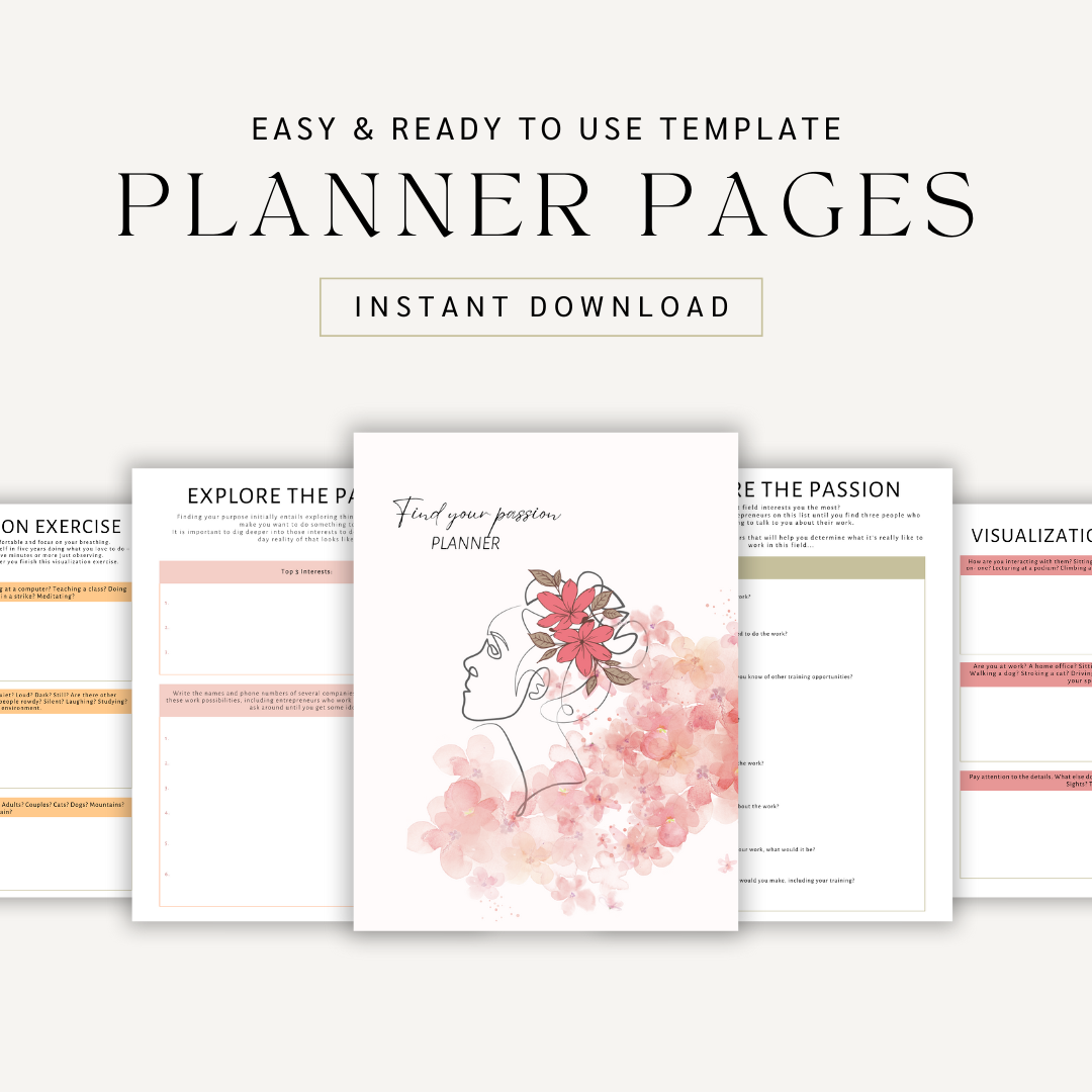 Done For You: Finding Your Passion Planner with PLR & MRR License