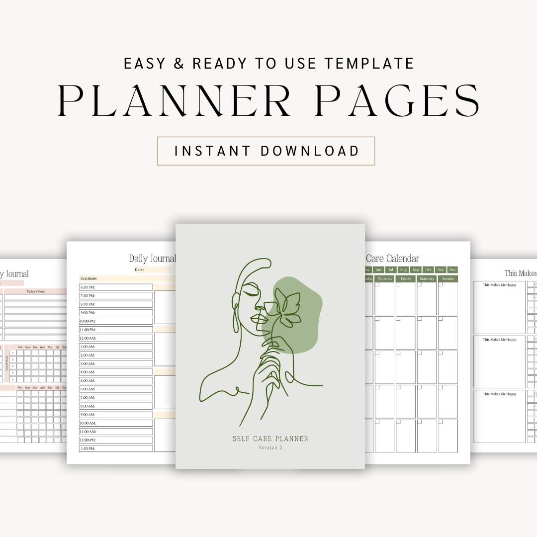 Done For You: Self Care Planner ver. 2 with PLR & MRR License