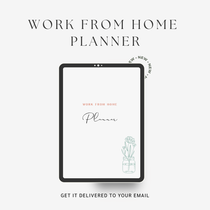 Done For You: Basic Work From Home Planner with PLR & MRR License