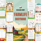 Kids & Toddlers: Farm Life Busy Book with 50 Pages